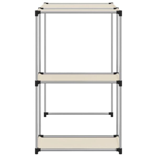vidaXL Storage Rack over Washing Machine Cream 87x55x90.5 cm Iron