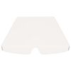 vidaXL Replacement Canopy for Garden Swing White 150/130x105/70 cm
