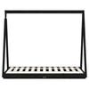 vidaXL Kids Bed Frame Black 70x140 cm Solid Wood Pine