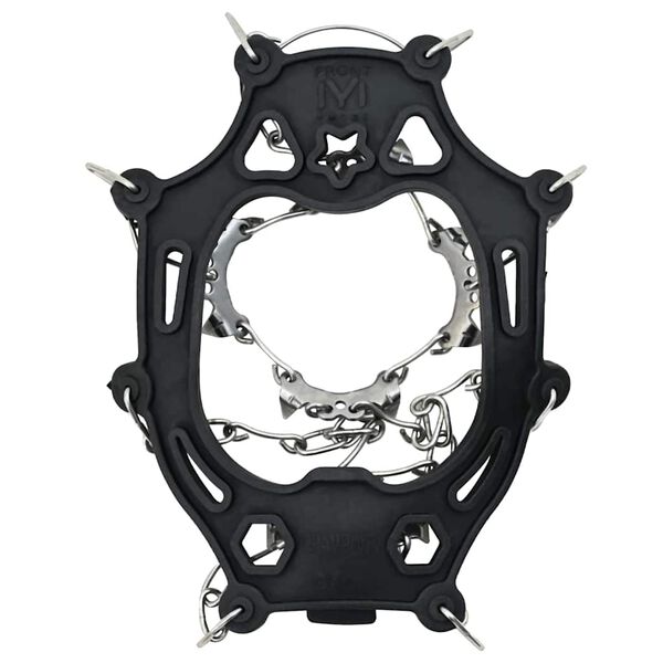 vidaXL Ice Cleats for Shoes Black M Stainless Steel