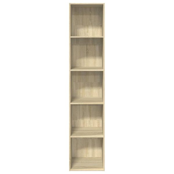 vidaXL Bookcase Sonoma Oak 40x30x189 cm Engineered Wood