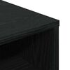vidaXL Book Cabinet Black 34x31x80 cm Engineered Wood