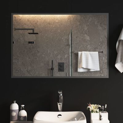 vidaXL LED Bathroom Mirror 90x60 cm