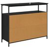 vidaXL Sideboard Black Oak 100 x 35 x 80 cm Engineered Wood