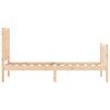 vidaXL Bed Frame without Mattress Small Single Solid Wood Pine