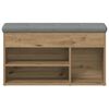 vidaXL Shoe Bench Artisan Oak 82x32x45.5 cm Engineered Wood