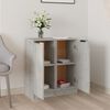 vidaXL Sideboards 2 pcs Concrete Grey 30x30x70 cm Engineered Wood