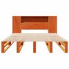 vidaXL Bookcase Bed without Mattress Wax Brown 140x200 cm Solid Wood