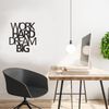 Homemania Wall Decoration Words 65x70 cm Steel Black