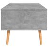 vidaXL Coffee Table Concrete Grey 100x49.5x43 cm Engineered Wood