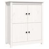 vidaXL Sideboard White 83x41.5x100 cm Solid Wood Pine