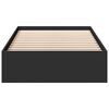 vidaXL Bed Frame with Drawers without Mattress Black 75x190 cm Small Single