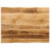 vidaXL Table Top Live Edge 90x60x3,8 cm Solid Wood Rough Mango