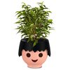 LECHUZA Table Planter OJO ALL-IN-ONE Raven Black
