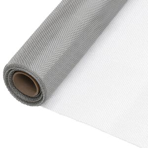 vidaXL Mesh Screen Stainless Steel 80x2000 cm Silver