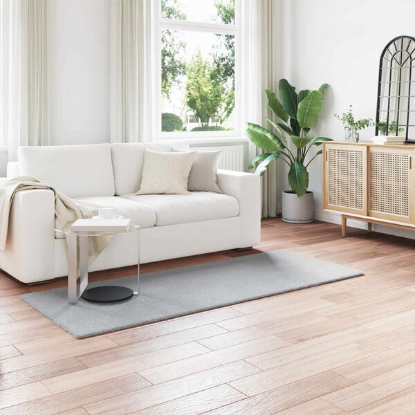 vidaXL Faux Rabbit Fur Rug Olite Grey 80 x 200 cm Polyester