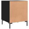 vidaXL Bedside Cabinet Black 40x40x50 cm Engineered Wood