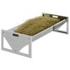 vidaXL Livestock Feeding Trough Silver 108 x 50 x 28 cm