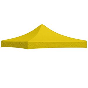vidaXL Party Tent Roof 3x3 m Yellow 270 g/m&sup2;