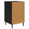vidaXL Bedside Cabinet Black Oak 40 x 40 x 66 cm Engineered Wood