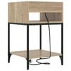 vidaXL Bedside Cabinet with Shelf 2 pcs Sonoma Oak 40 x 40 x 61 cm