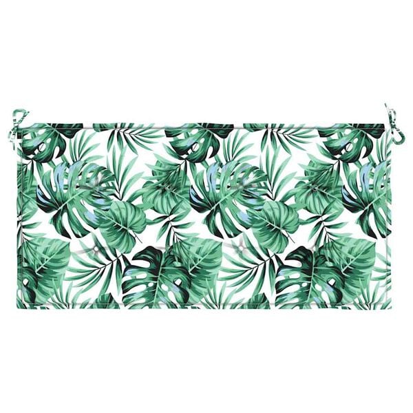 vidaXL Garden Bench Cushion Floral Green 100 x 50 x 4 cm Oxford fabric