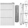 vidaXL Ground Fix Welded Wire Fence 25 x 0.4 m (W x H)