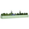 vidaXL Planter Pastel Green 480 x 100 x 45 cm Galvanised Steel