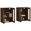 vidaXL Wall Mounted Cabinets 2 pcs Brown Oak Engineered Wood
