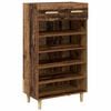 vidaXL Shoe Cabinet Plain Old Wood 60 x 35 x 105 cm Engineered Wood