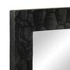 vidaXL Bathroom Mirror Black 50x70x2.5 cm Solid Wood Mango and Glass