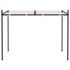 vidaXL Gazebo with Retractable Roof 300x300x233 cm Cream
