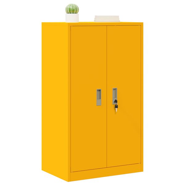 vidaXL Storage Cabinet with Storage Mustard Yellow 60 x 40 x 105 cm