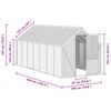 vidaXL Greenhouse Anthracite Aluminium 8.17 m²