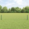 vidaXL Fence with Post Green 0.4 x 50 m Steel and PVC