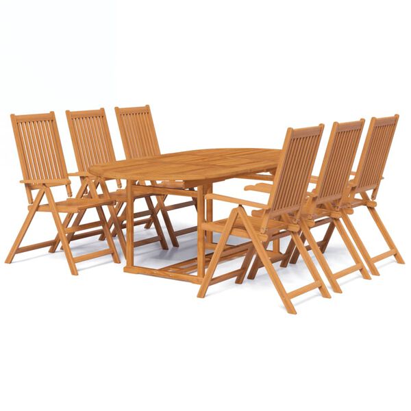 vidaXL 5 Piece Garden Dining Set Solid Wood Acacia