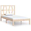 vidaXL Bed Frame without Mattress Solid Wood Single