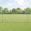 vidaXL Welded Wire Fence Silver 1.4 x 50 m
