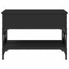 vidaXL Coffee Table Black 70x50x50 cm Engineered Wood and Metal