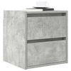 vidaXL Wall-mounted Bedside Cabinet Concrete Grey 38x34x40 cm