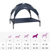 vidaXL Dog Bed Folding Manual Navy Blue 90 x 81 x 80.5 cm Steel