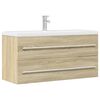 vidaXL Sink Cabinet Sonoma Oak 100x38.5x48 cm Engineered Wood