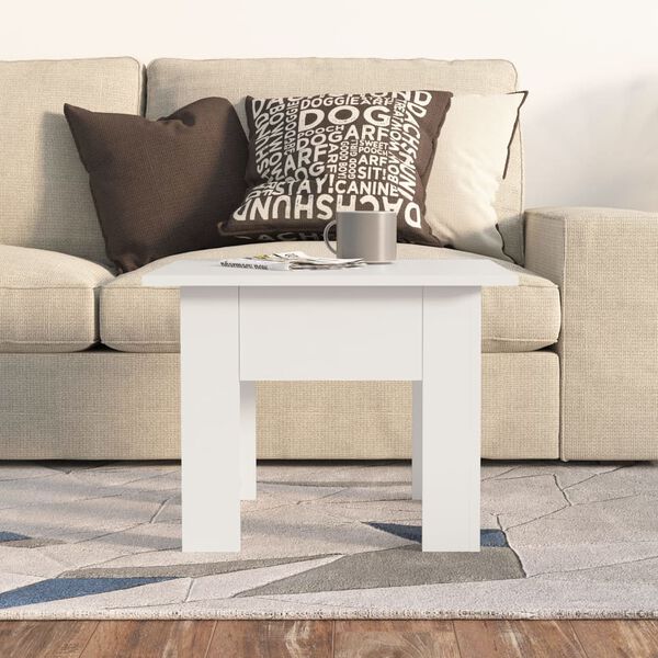vidaXL Coffee Table White 55x55x42 cm Engineered Wood