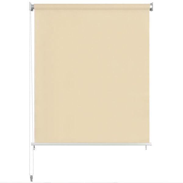 vidaXL Outdoor Roller Blind Cream 80x230 cm HDPE