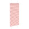 vidaXL Pleated Blind Pink 55x150 cm Fabric Width 54.4 cm Polyester
