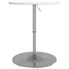 vidaXL Bar Table White 60x60x90 cm Engineered Wood and Chromed Steel