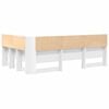 vidaXL Storage Headboard with Shelf White 120 cm Engineered Wood