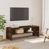 vidaXL TV Cabinet Smoked Oak 120x40x40 cm Engineered Wood