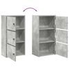 vidaXL Bookcase Concrete Grey 40x24x77 cm Engineered Wood