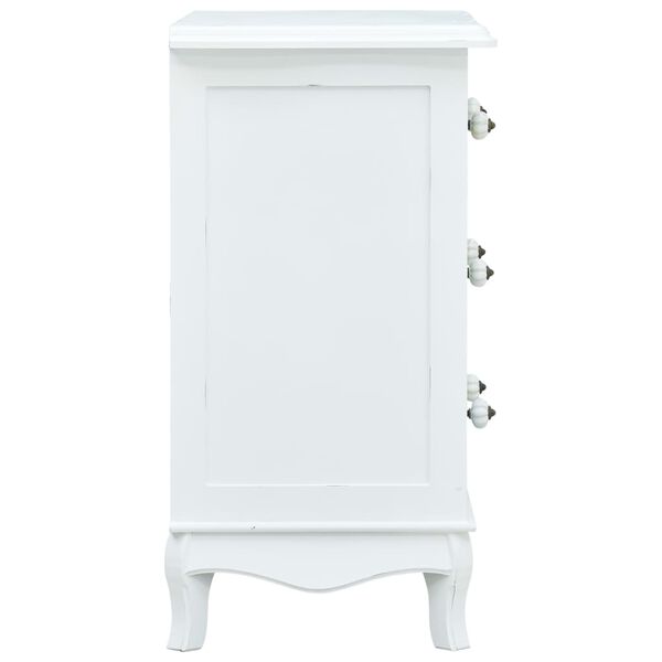 vidaXL Sideboard with 4 Drawers White 65.5x35x68 cm MDF